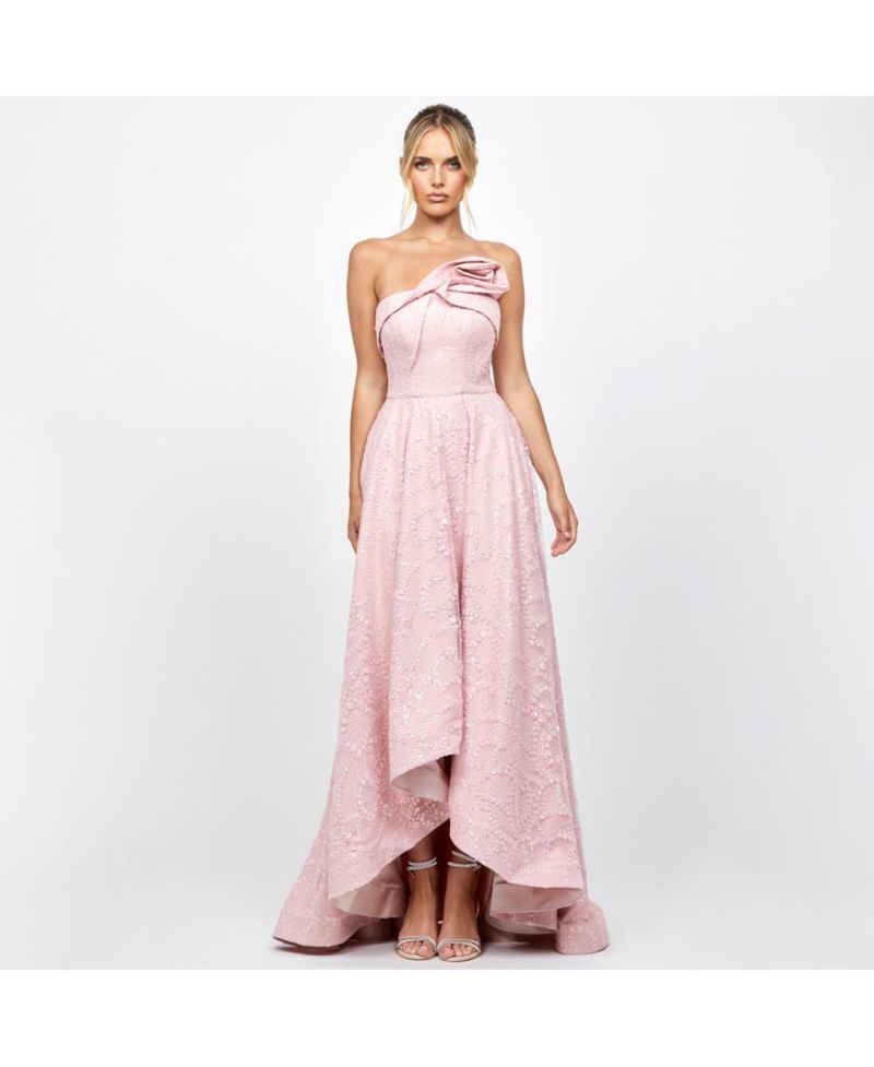 Women's Addyson Strapless Hi Lo Gown