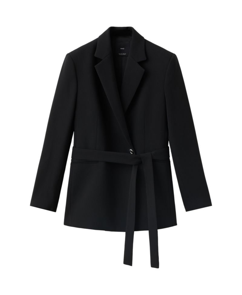 Women's Double-Breasted Belted Blazer