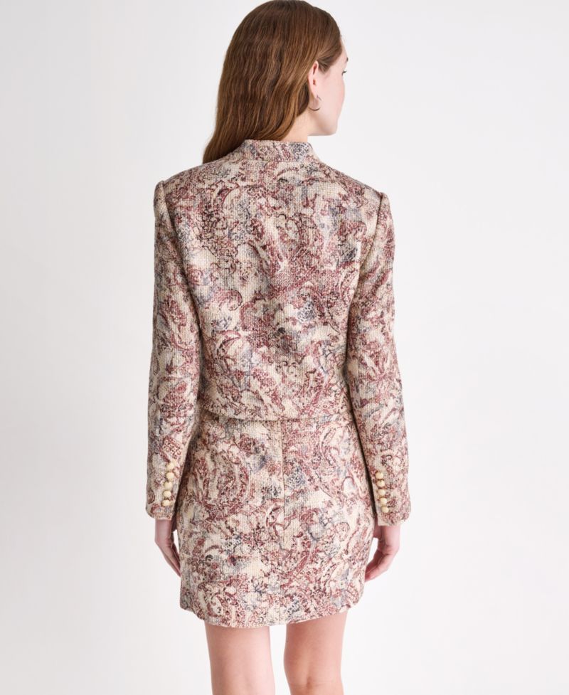 Women's Draped Collar Open-Front Blazer