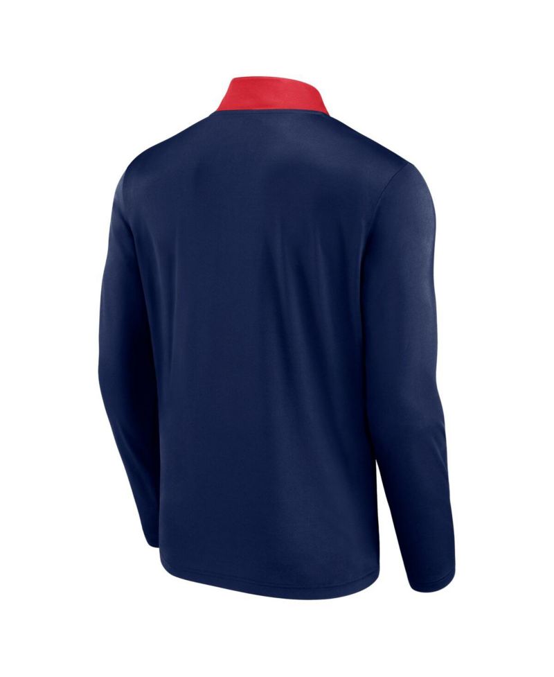 Men's Navy Boston Red Sox Unstoppable Quarter-Zip Top