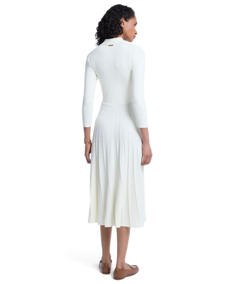 Women's Midi Stretch-Knit Polo Dress