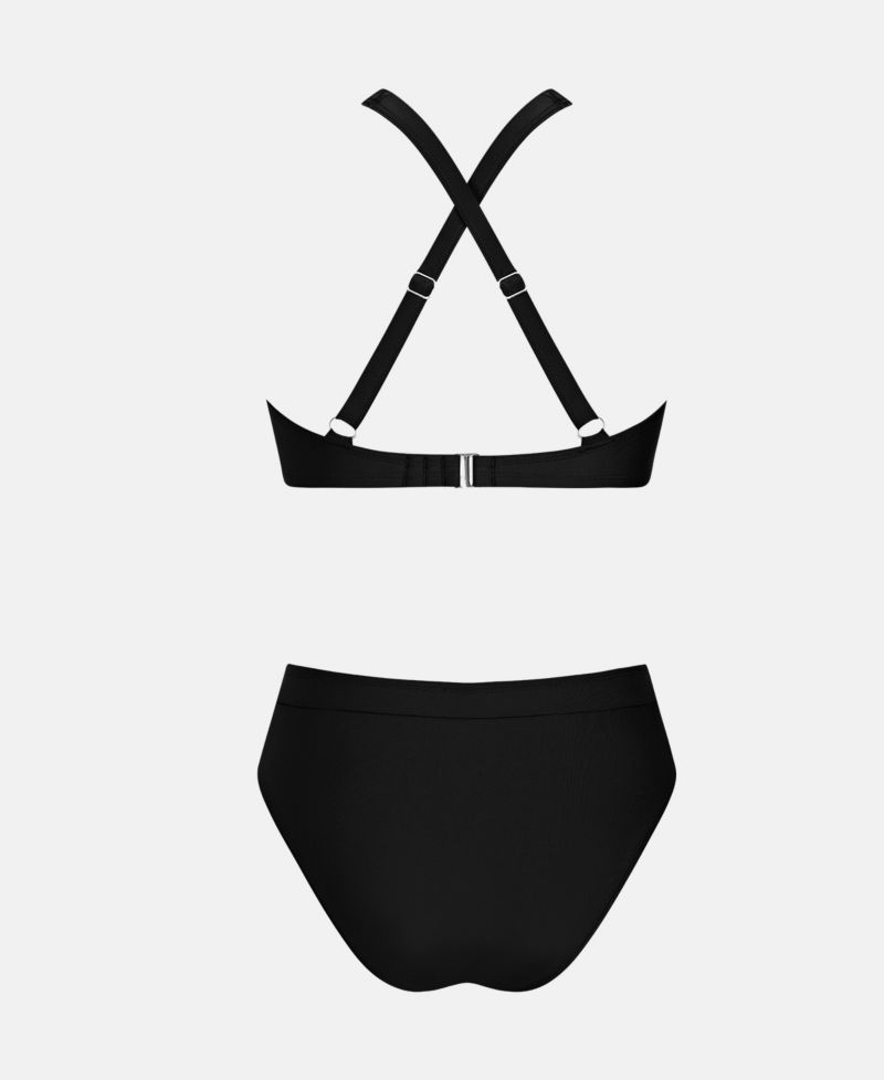 Women's Gentle Hollow Out Halter High-Waist Bikini Set