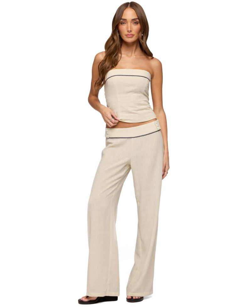 Women's Dorine Contrast Woven Pants