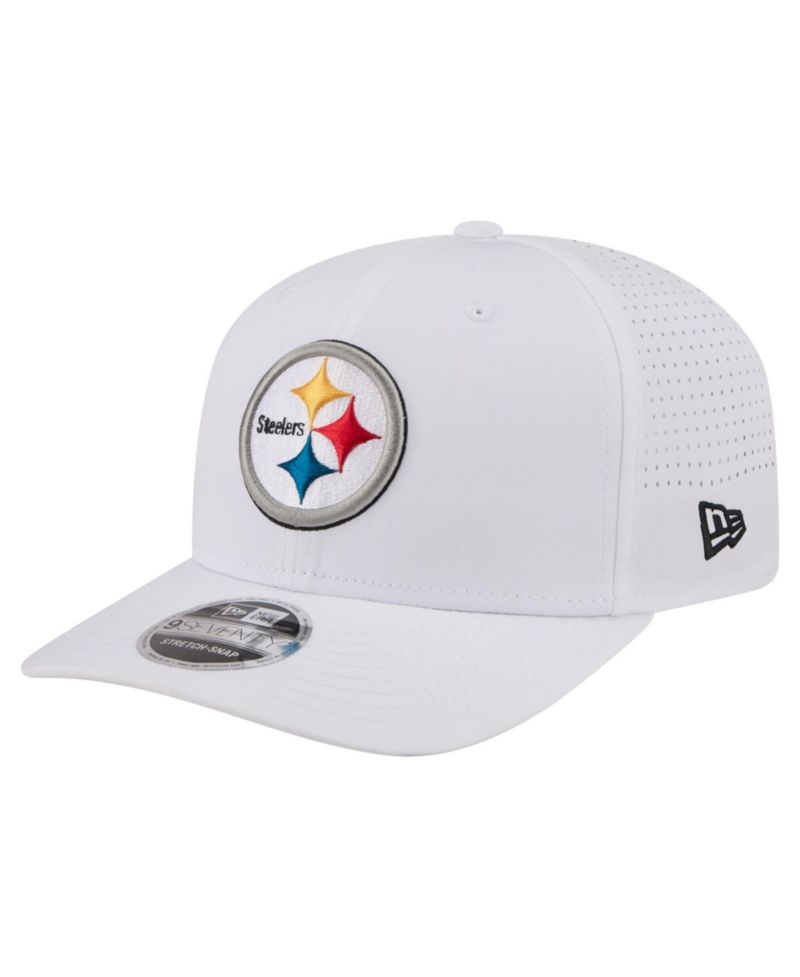 Men's White Pittsburgh Steelers Name Plate 9SEVENTY Adjustable Hat