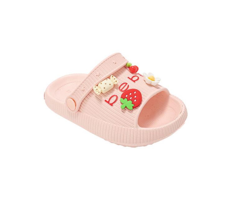 Little Girls Lightweight EVA Slide with Charms