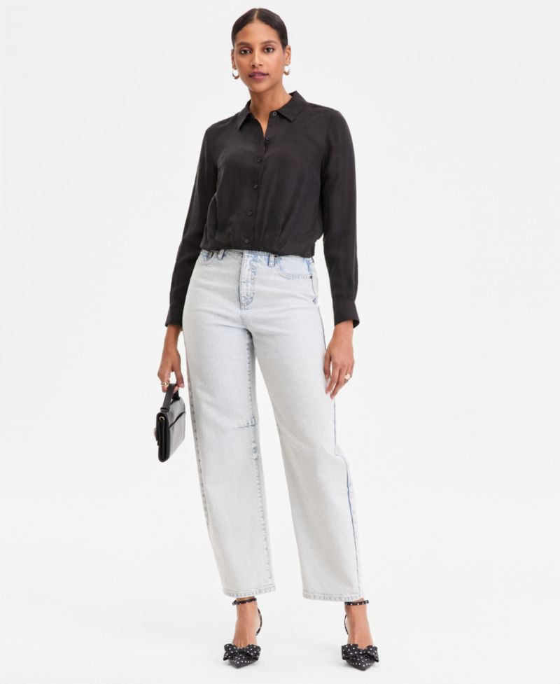 Women's Gathered-Hem Shirt
