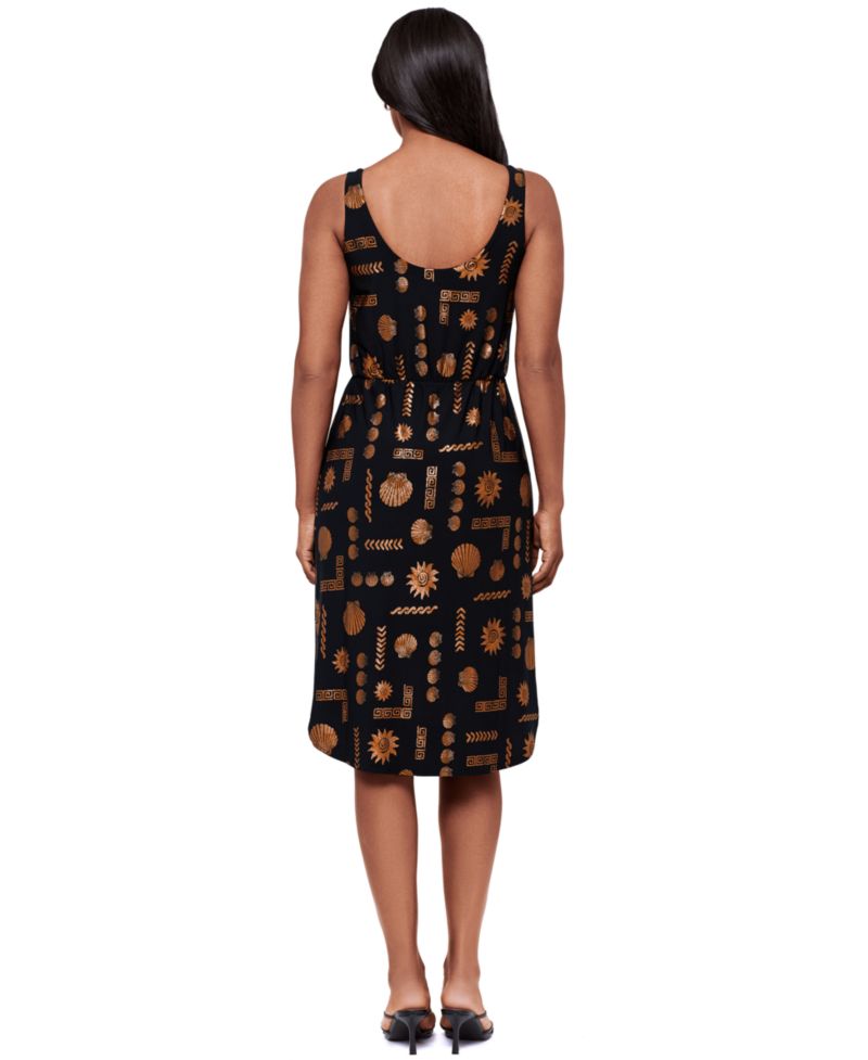 Women's V-Neck Midi Shaping Dress