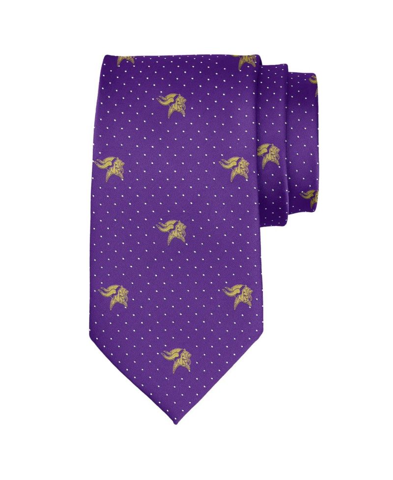 Men's Minnesota Vikings Game Day Polka Dot Tie