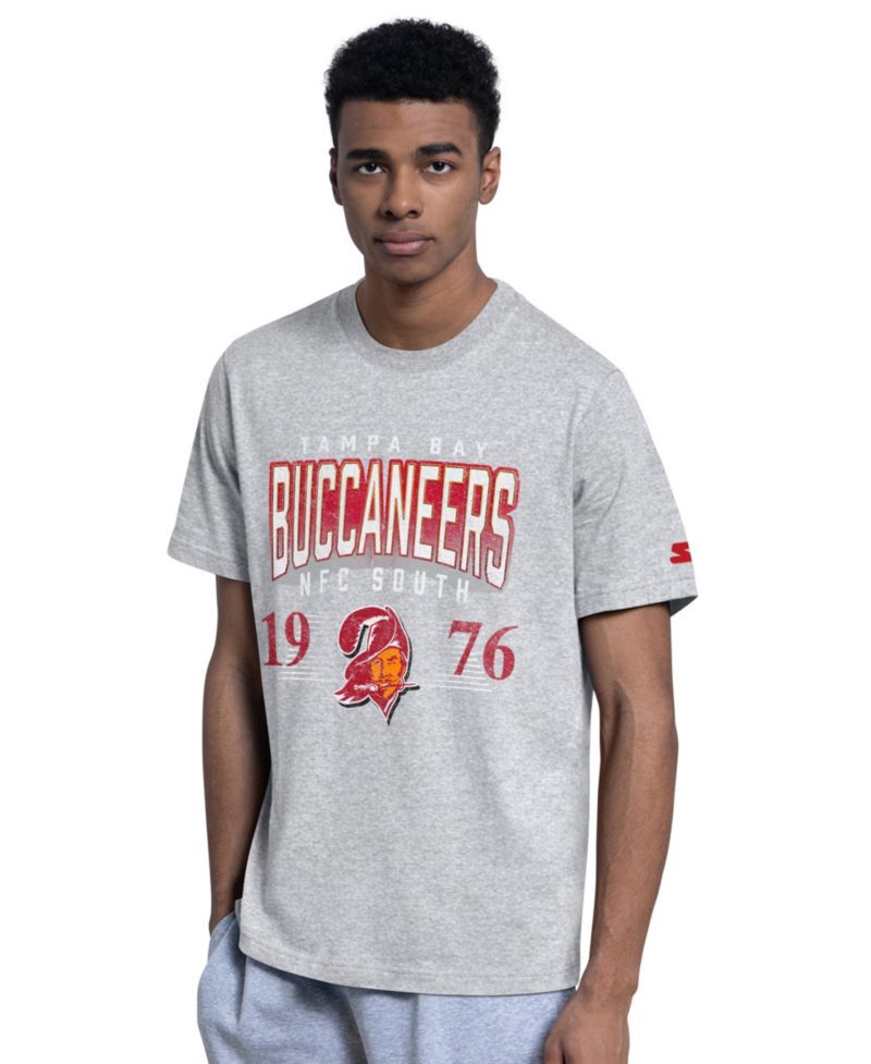 Men's Orange/Heather Gray Tampa Bay Buccaneers Two-Pack Throwback Logo T-Shirt Set