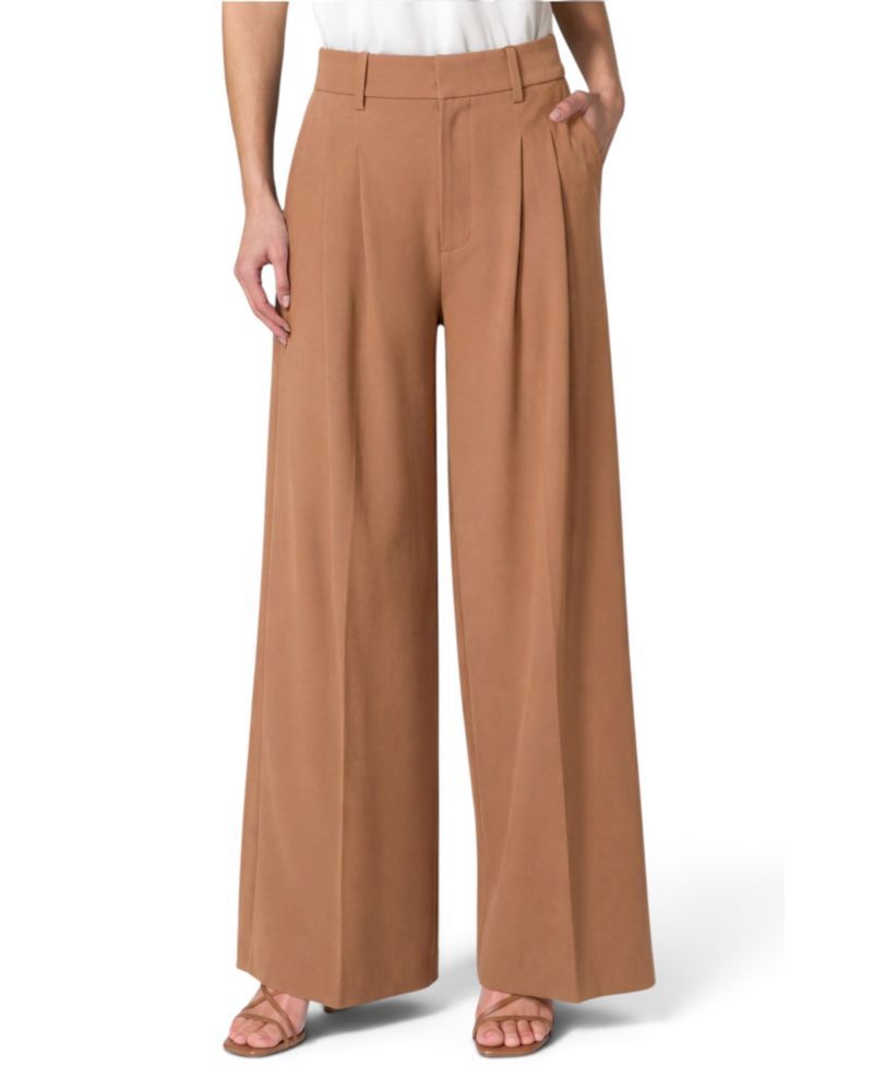 Women's Brooke High-Rise Wide-Leg Pleated Trousers