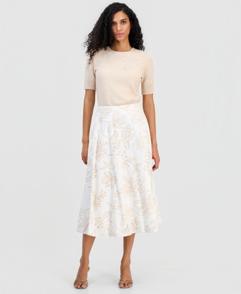 Women's Cotton Pull-On Skirt