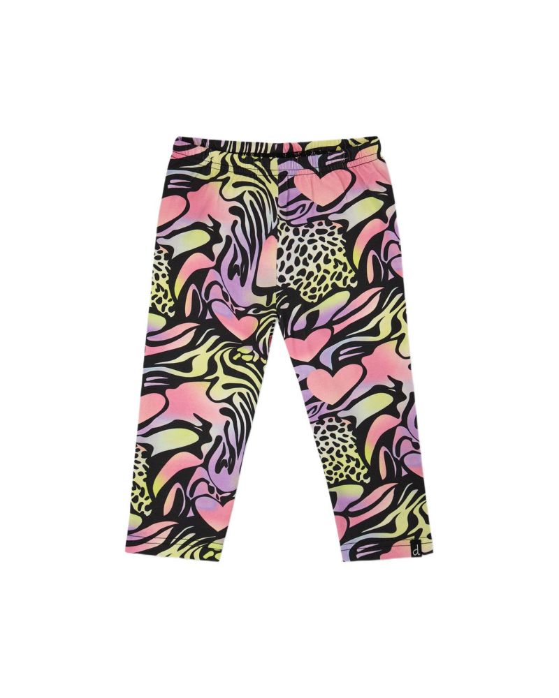 Toddler Girls Cotton Jersey Capri Printed