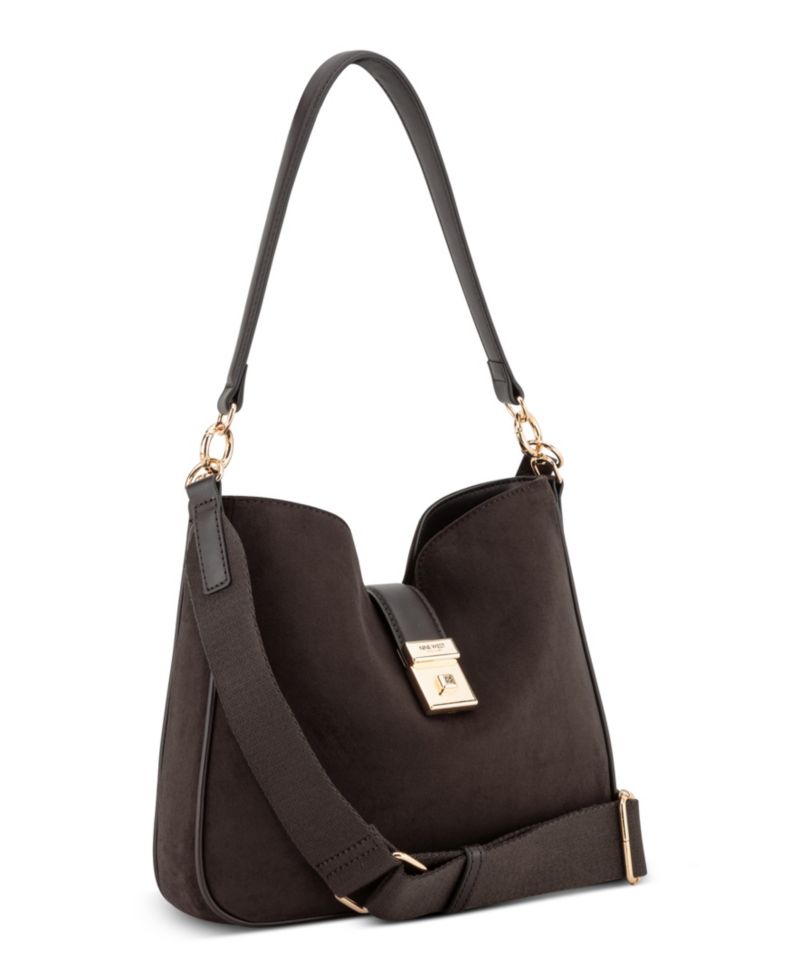 Monette Medium Convertible Polyurethane Hobo Handbag