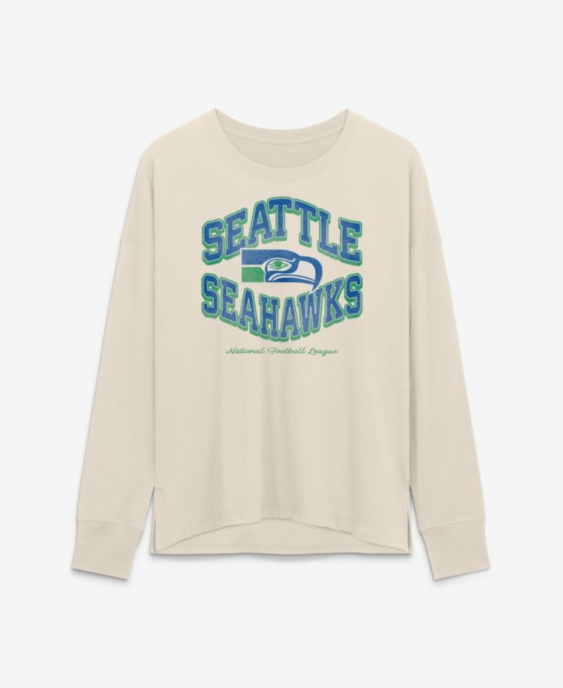 Women's Cream Seattle Seahawks Heritage Legacy Long Sleeve T-Shirt