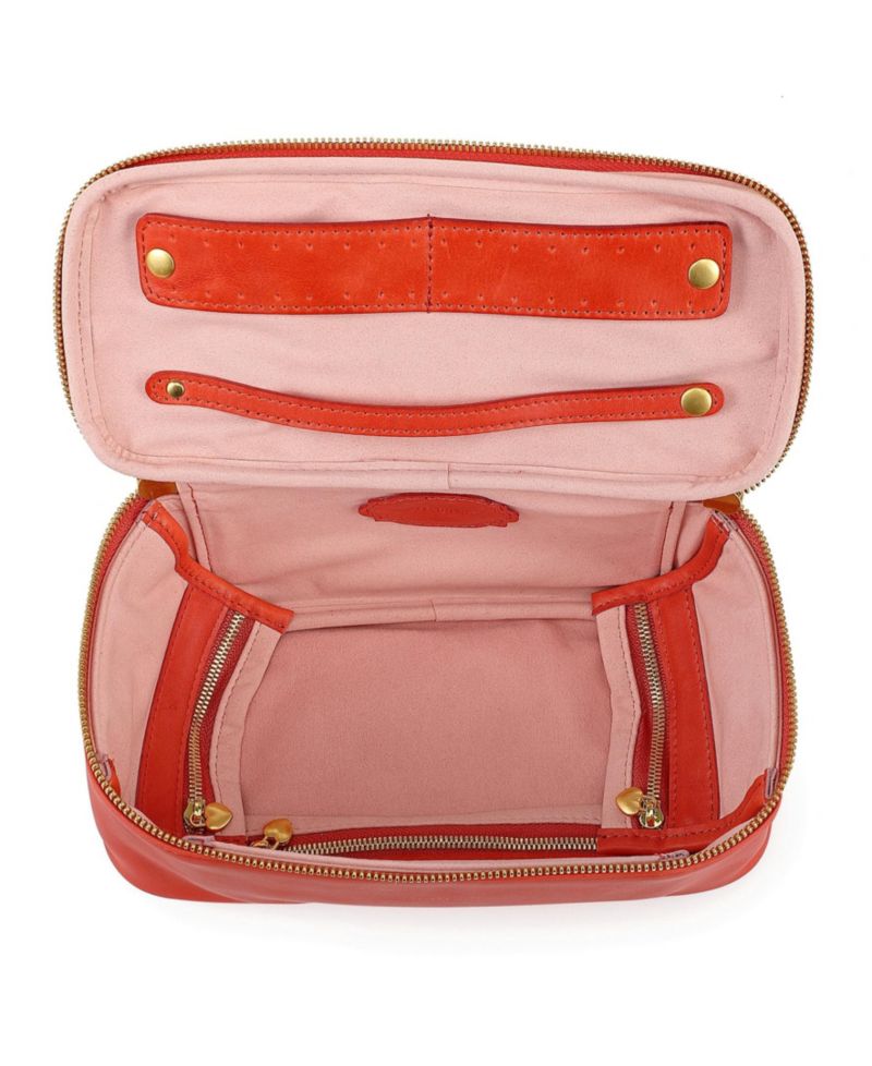 Celosia Rectangular Leather Jewelry Case