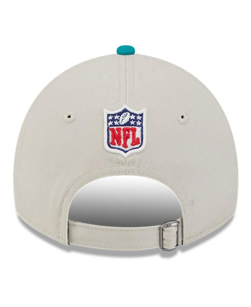Men's Stone/Aqua Miami Dolphins 2024 Sideline Historic 9TWENTY Adjustable Hat