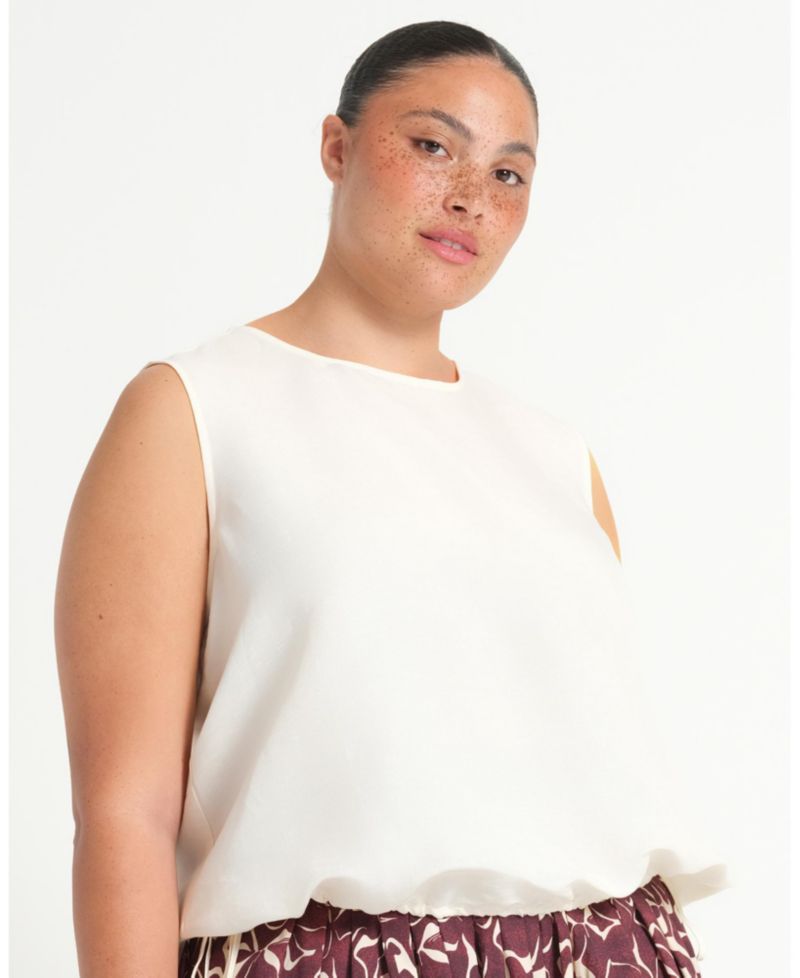 Plus Size Ainsley Tie-Hem Relaxed Tank Top