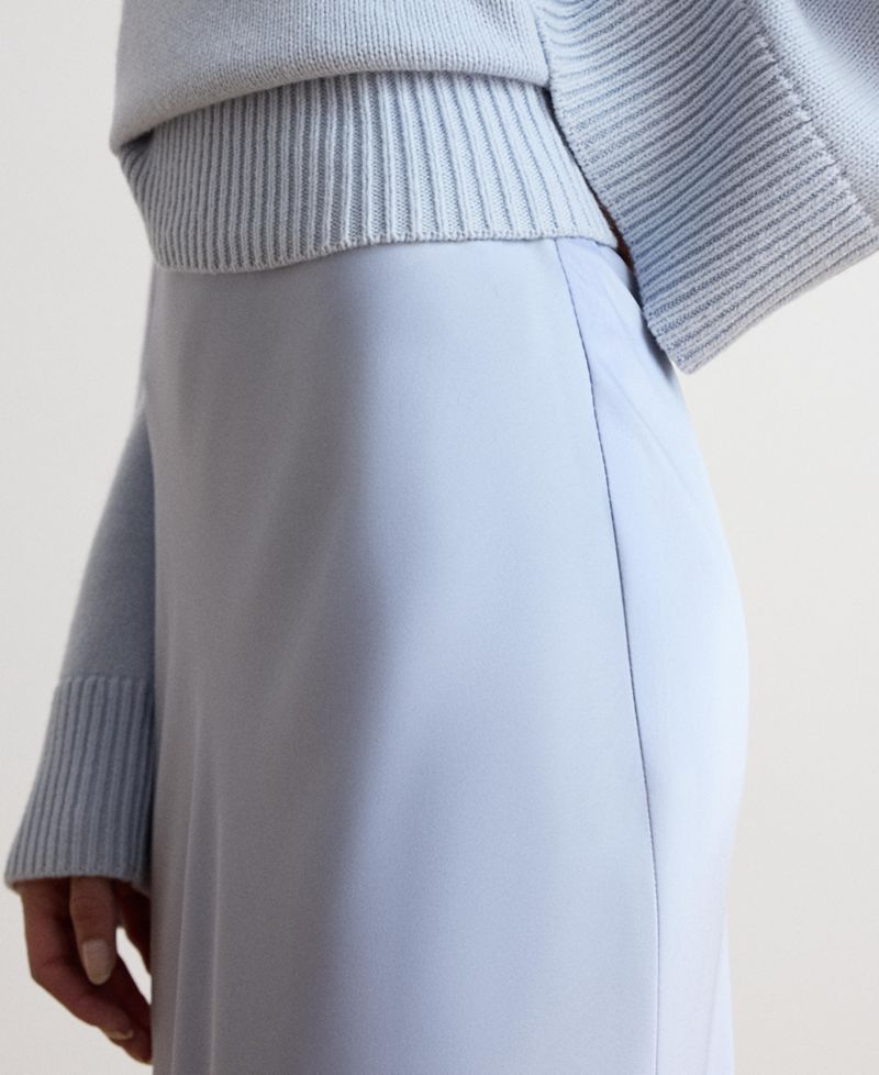 Women's Satin Charmeuse Maxi Skirt