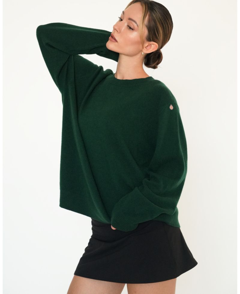 Women's Beau Oversized Crewneck Cashmere Sweater