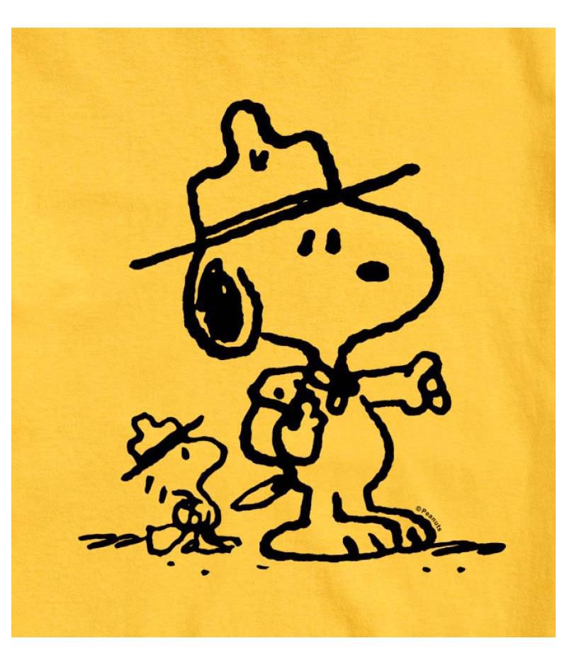 Hybrid Apparel Peanuts Outdoor Mens Short Sleeve Tee