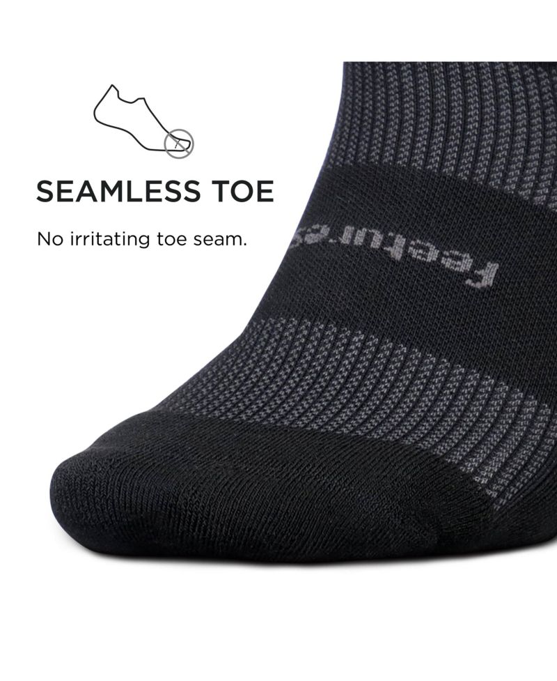 Men's High-Performance Cushion No Show Tab Solid- For Men & Women, Athletic Ankle Socks, Moisture Wicking - 3Pack