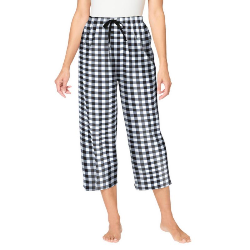 Plus Size Dreams and Co. Woven Sleep Capri Pant