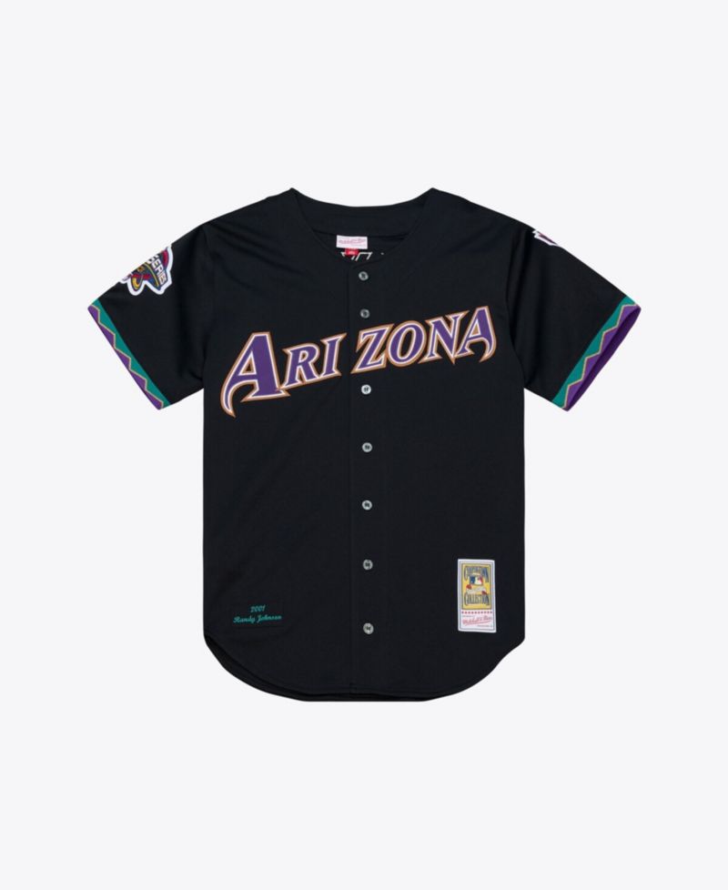 Men's Randy Johnson Black Arizona Diamondbacks 2001 Authentic Jersey