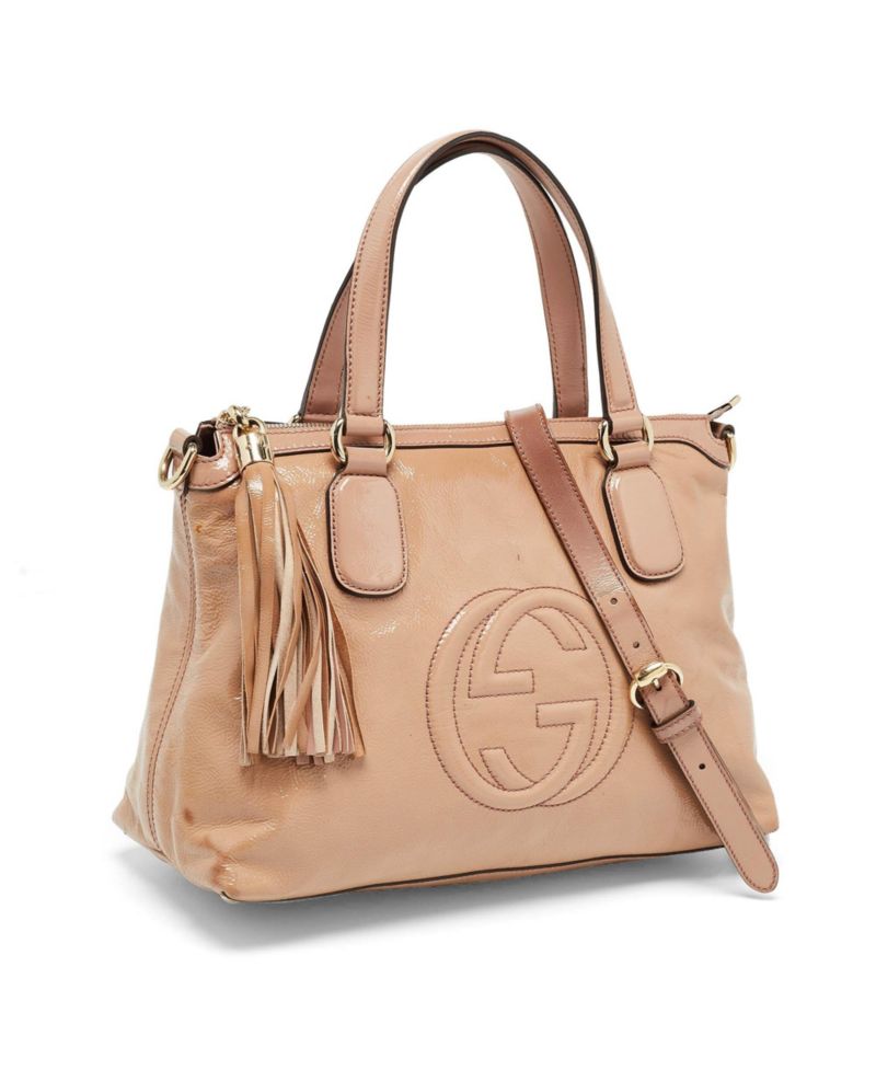 Bamboo Shopper Leather Tote