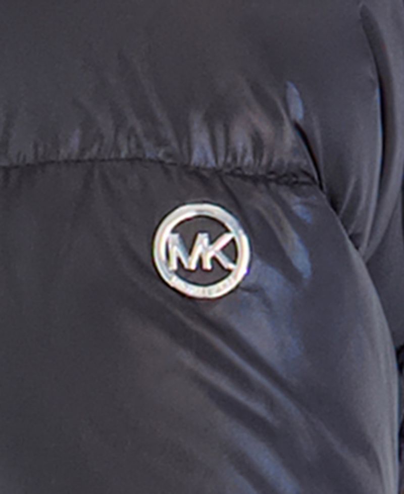 Toddler Girls' 2T-5T Belted Stadium Length MK Logo Long-Sleeve Jacket