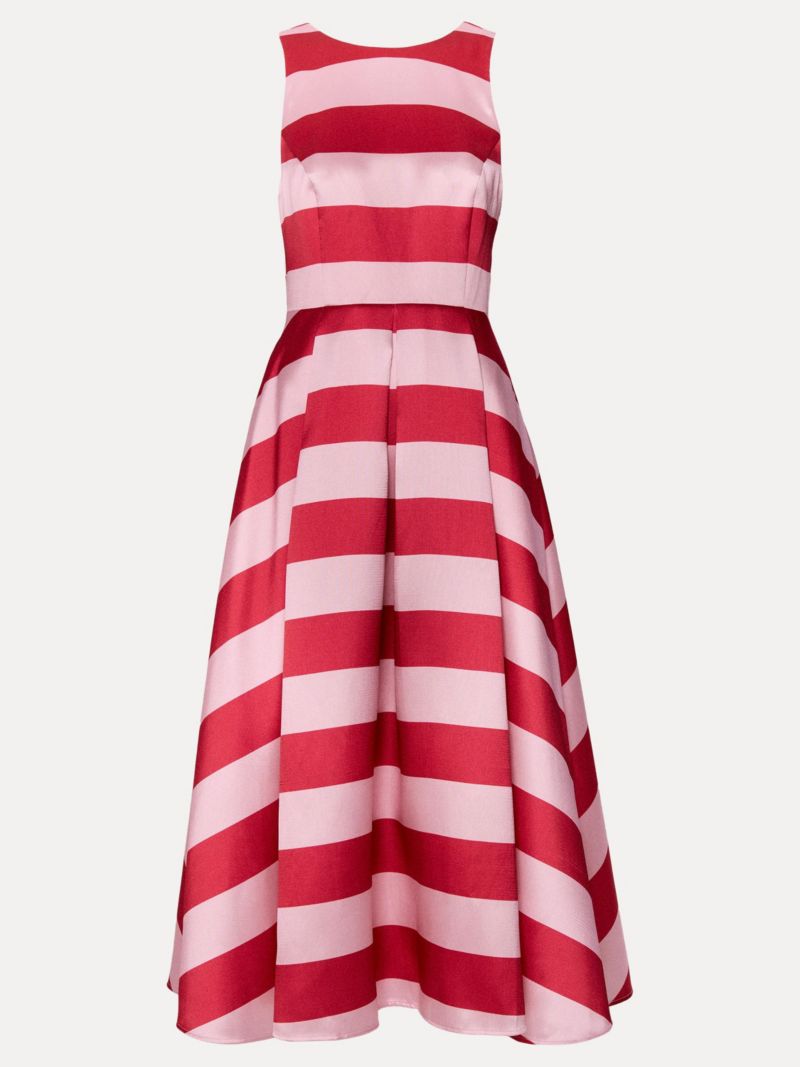 Women's Kiria Stripe Satin Midi Dress