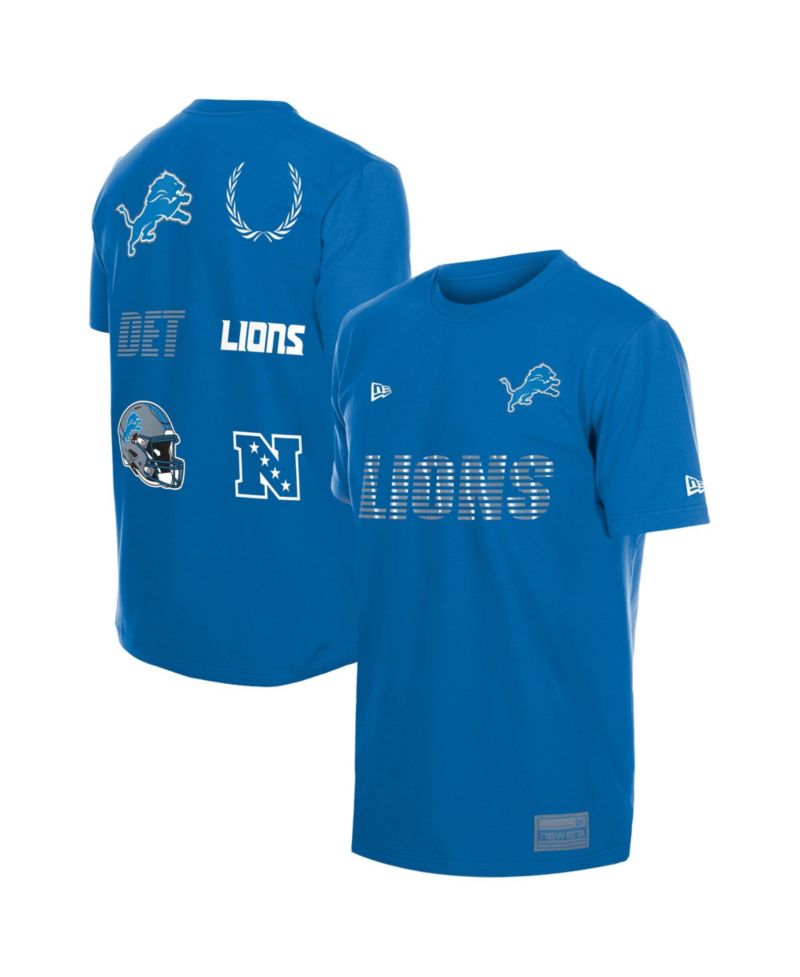 Men's Blue Detroit Lions Match T-Shirt