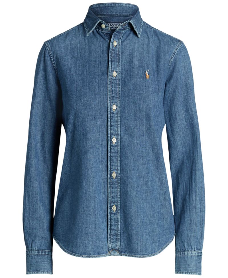 Women's Slim-Fit Denim Shirt