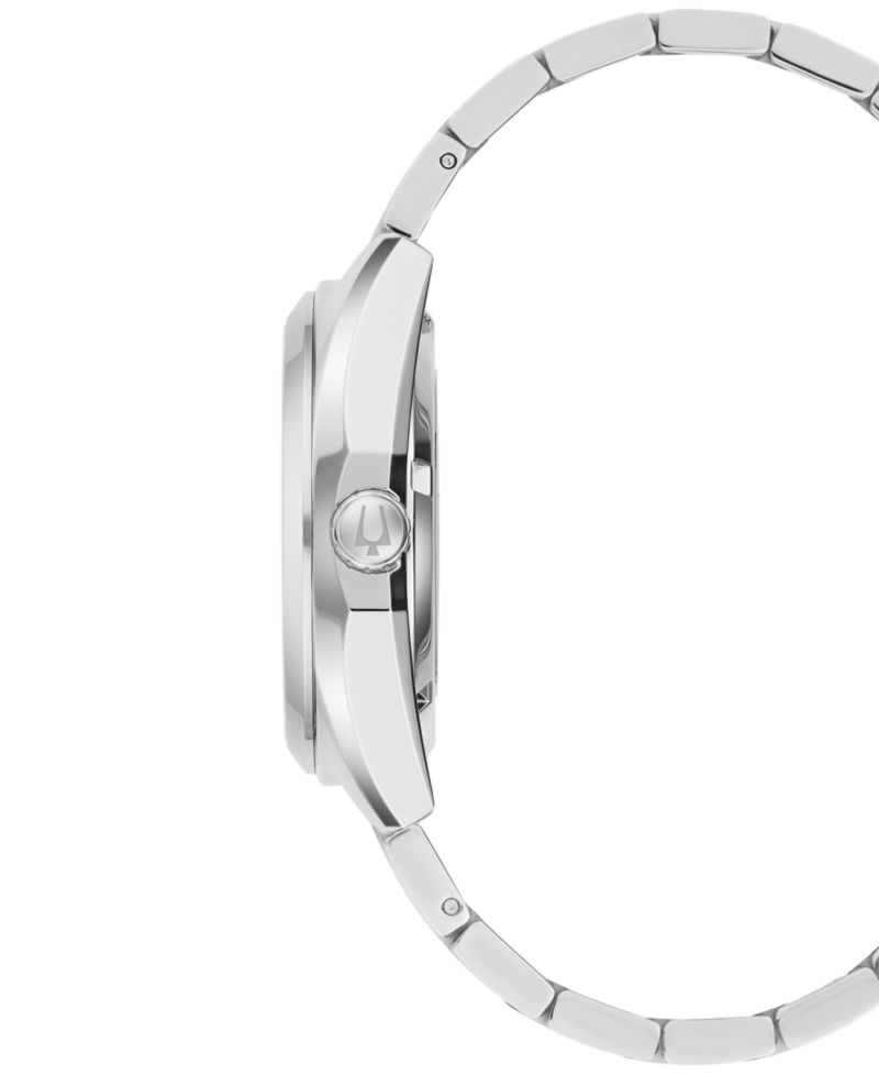 Men's Classic Surveyor Automatic Silver-Tone Stainless Steel Bracelet Watch 39mm