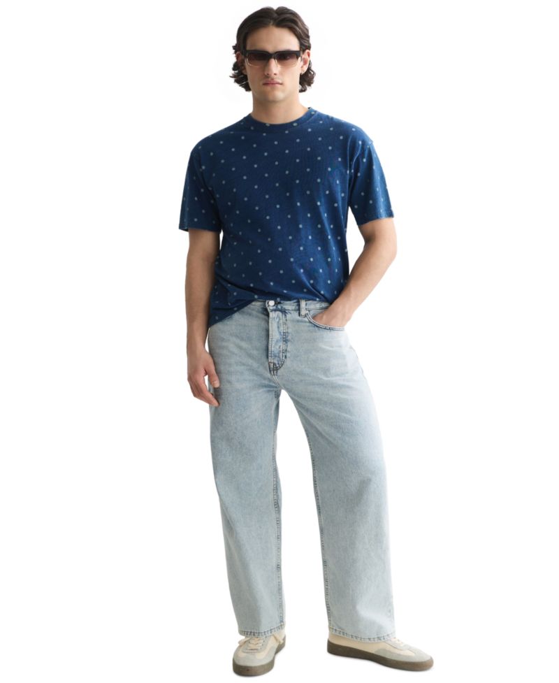 Men's Cotton Micro Printed T-Shirt