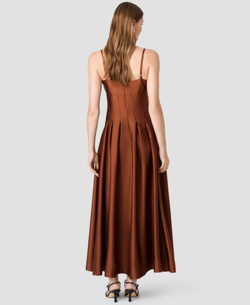 Women's Sleeveless Fitted Bodice Maxi Dress