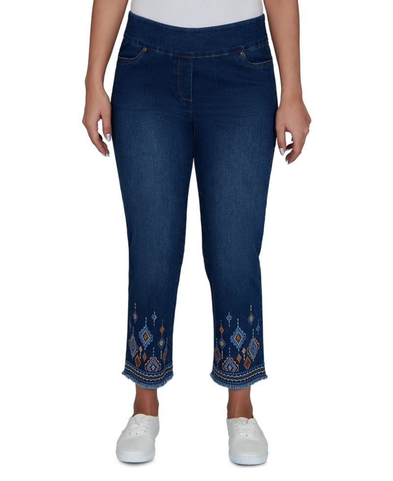Petite Pull-On Cropped Pants