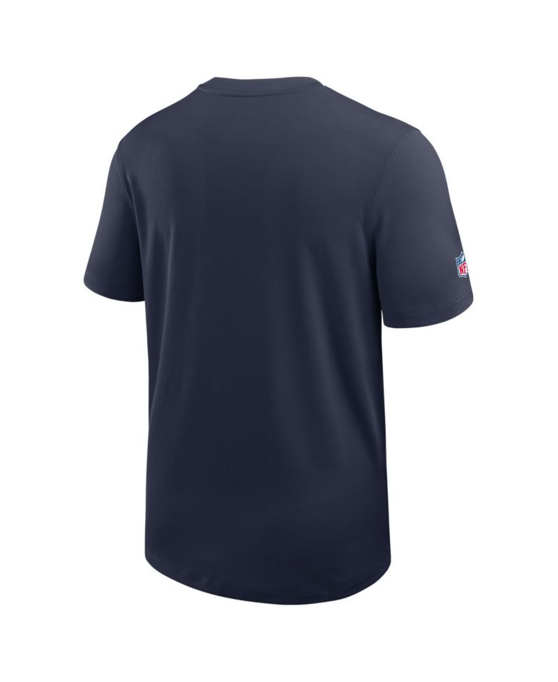Men's Navy Dallas Cowboys Sideline UV Dri-FIT Coaches T-Shirt