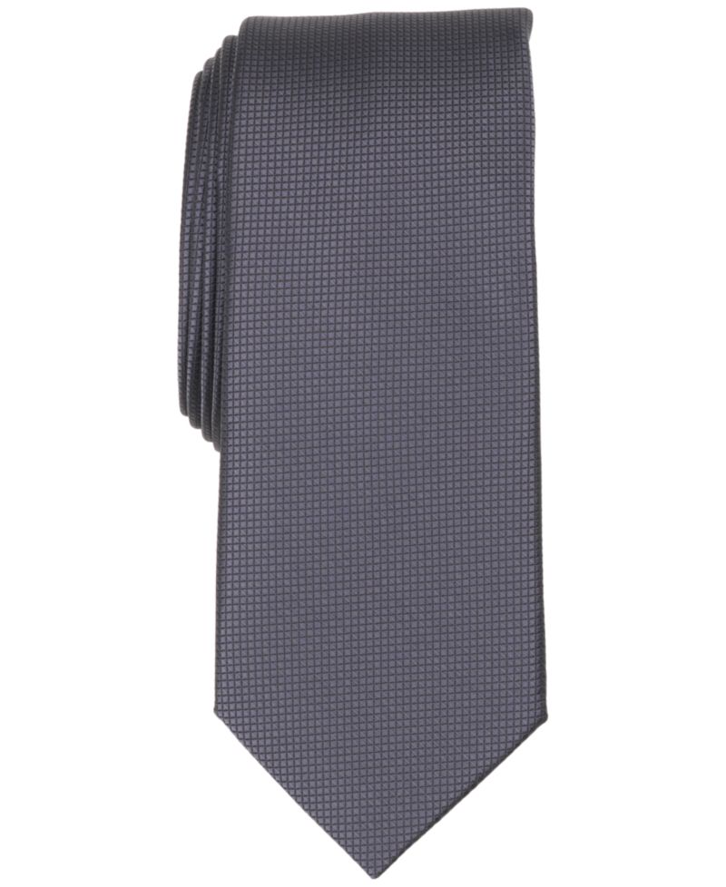 Men's Burnel Micro Check Slim Tie