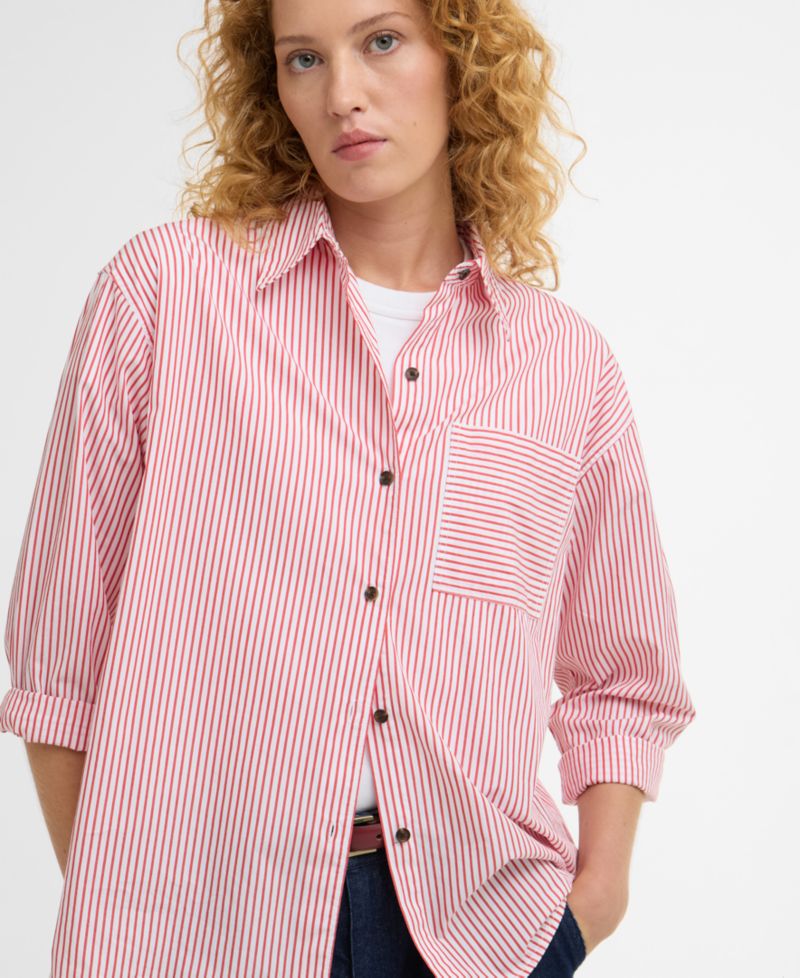 Women's Long-Sleeve Polly Striped Shirt