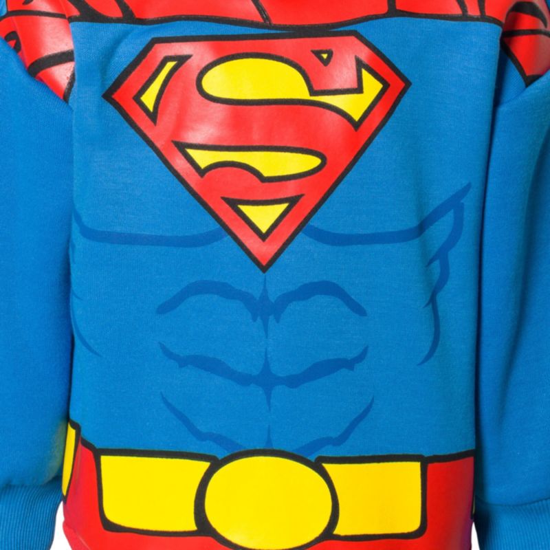 Little Boys (6 to 20) DC Comics Superman Batman Fleece Pullover Hoodie and Pants Outfit Set