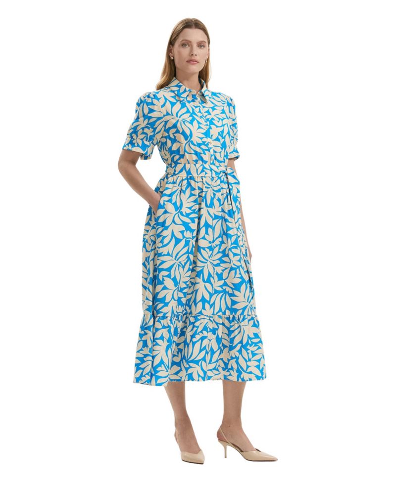 Women's Liana Floral-Print Tiered Midi Dress