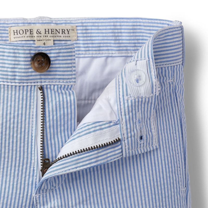 Baby Boys Hope and Henry Cotton Seersucker Suit Pant