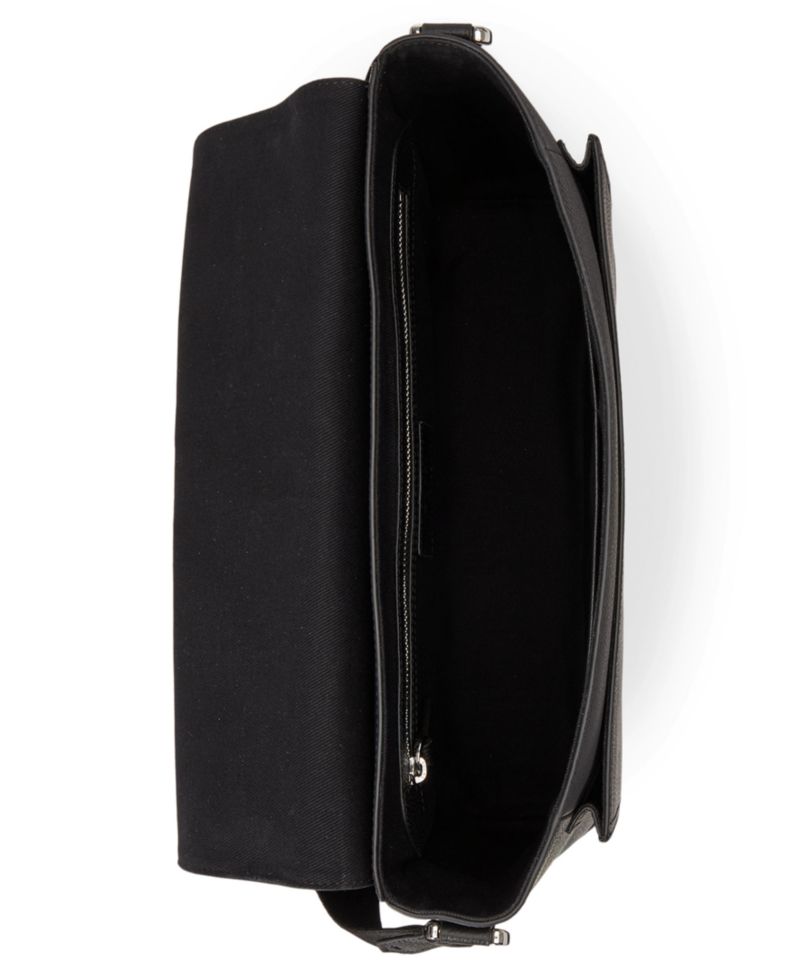 Men's Pebbled Leather Messenger Bag