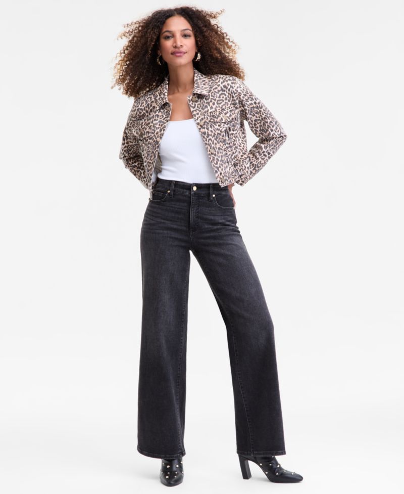 Women's High-Rise Wide-Leg Jeans