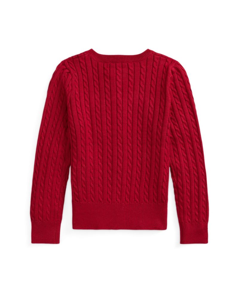 Girls' 2T-6X Mini-Cable Cardigan