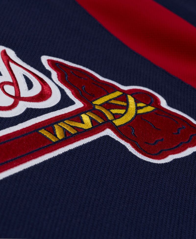Men's Mitchell Ness Andruw Jones Navy Atlanta Braves Authentic Batting Practice Jersey