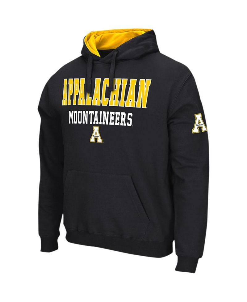Men's Black Appalachian State Mountaineers Sunrise Pullover Hoodie