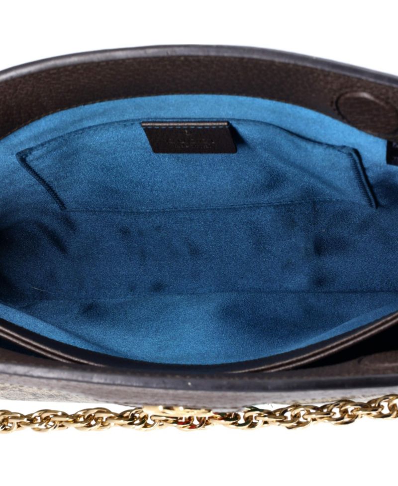 Small Ophidia Chain Shoulder Bag GG Coated Canvas