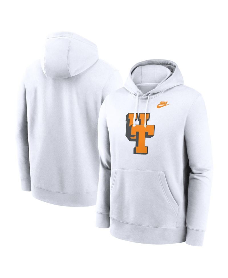 Men's White Tennessee Volunteers Vault Block Pullover Hoodie