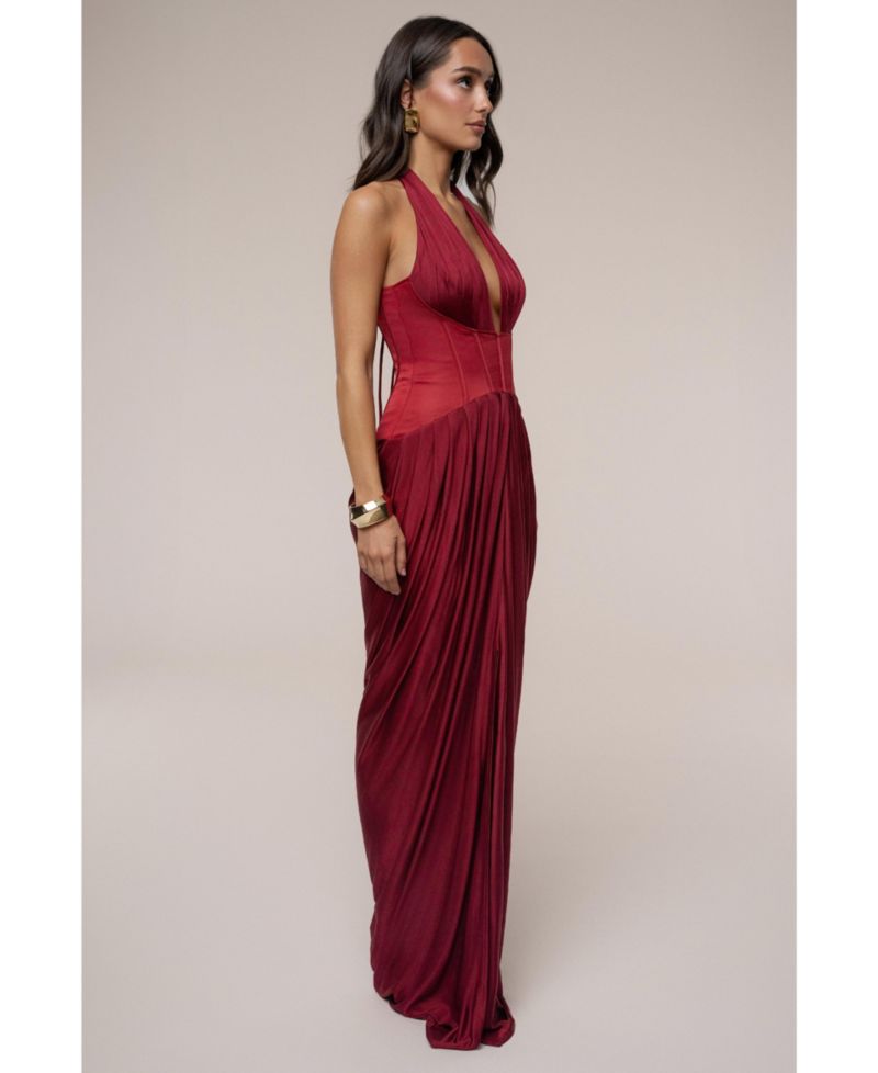 Women's Drape And Destiny Maxi Dress
